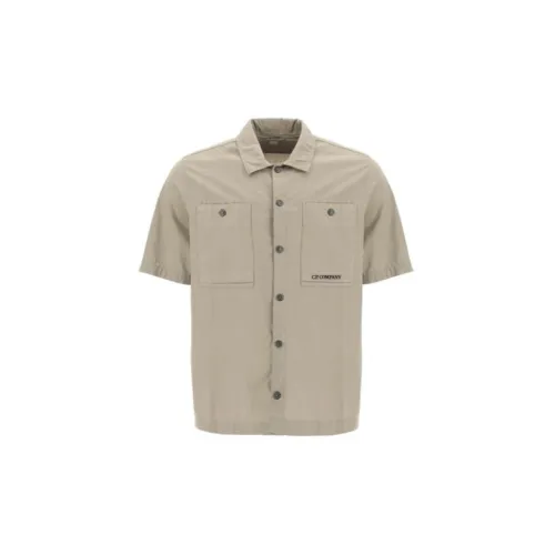 C.P.Company Shirts Men Khaki Brown