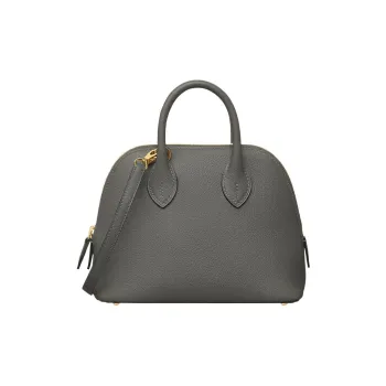 HERMES Bolide Evercolor Calfskin Shoulder Bag Crossbody Bag Handbag Mini Women's Rain Cloud Gray