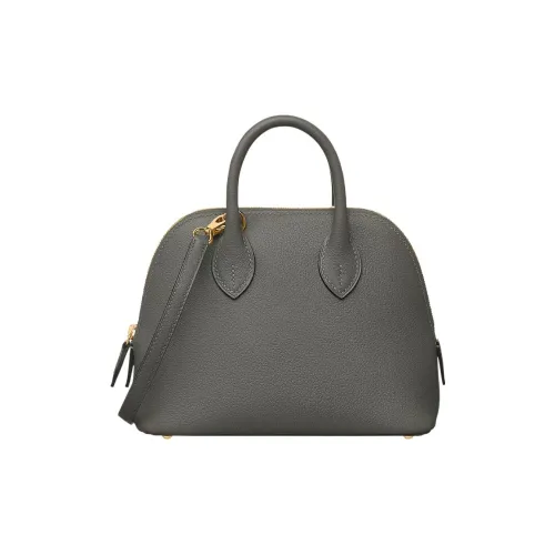 HERMES Bolide Evercolor Calfskin Shoulder Bag Crossbody Bag Handbag Mini Women's Rain Cloud Gray