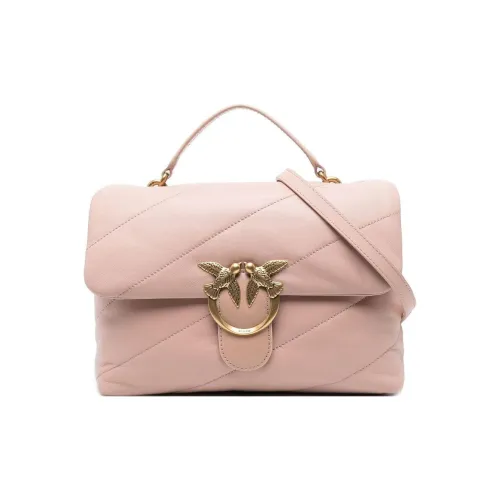 PINKO Calfskin Flying Bird Swallow Bag Portable Crossbody Bag Shoulder Bag Women's Pink