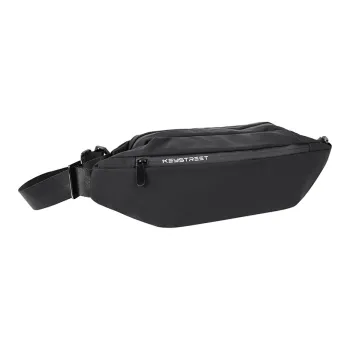 KONADCT Fabric Shoulder Bag, Crossbody Bag, Fanny Pack, Sling Bag Regular Unisex Black