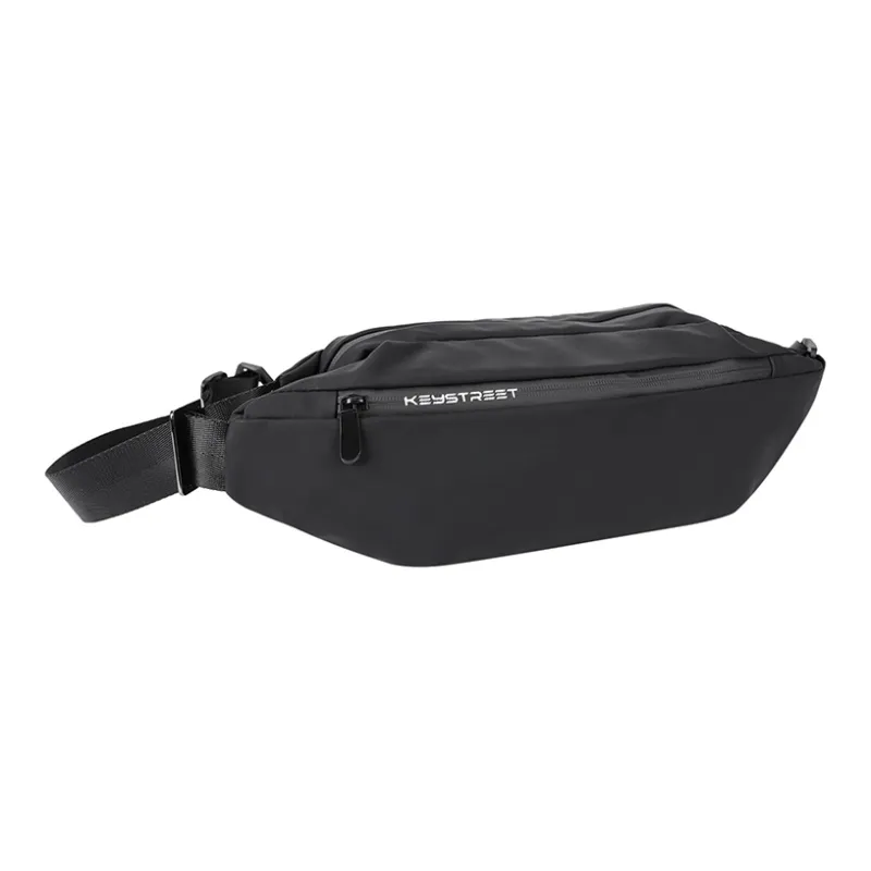 KONADCT Fabric Shoulder Bag, Crossbody Bag, Fanny Pack, Sling Bag Regular Unisex Black-0