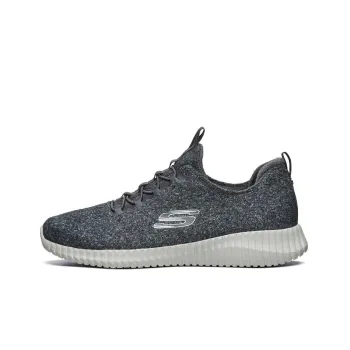 Skechers Elite Flex Casual Shoes Men Low-Top Charcoal Gray