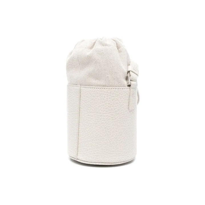 Maison Margiela Calfskin & Brass With Cotton & Polyester Bucket Bag, Shoulder Bag, Crossbody Bag Women's Ecru-1
