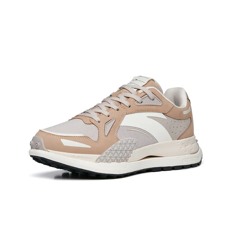 Anta Low-Top Running Shoes Women's White Gray Brown-1