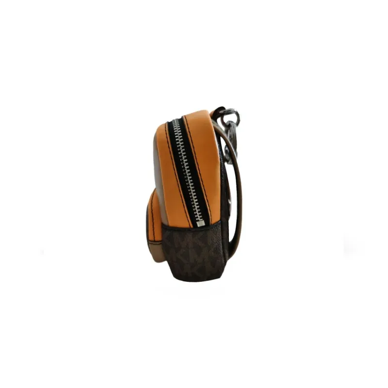 MICHAEL KORS MK Cooper PVC Styling Charm Coin Purse Regular Unisex Brown/Yellow-1