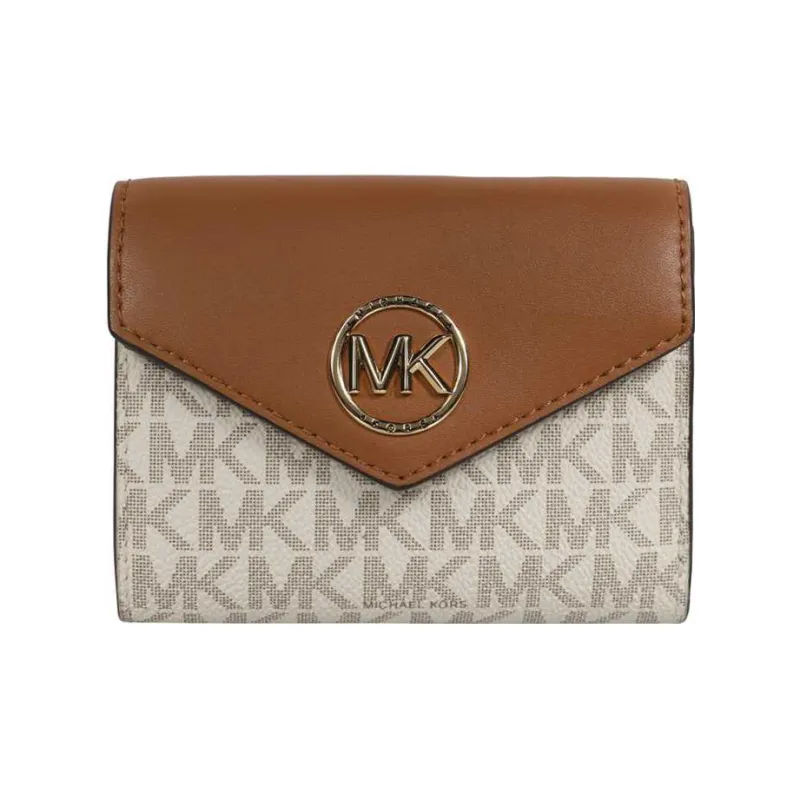 MICHAEL KORS Greenwich PVC Wallet Small Size Women's Light Umber-0