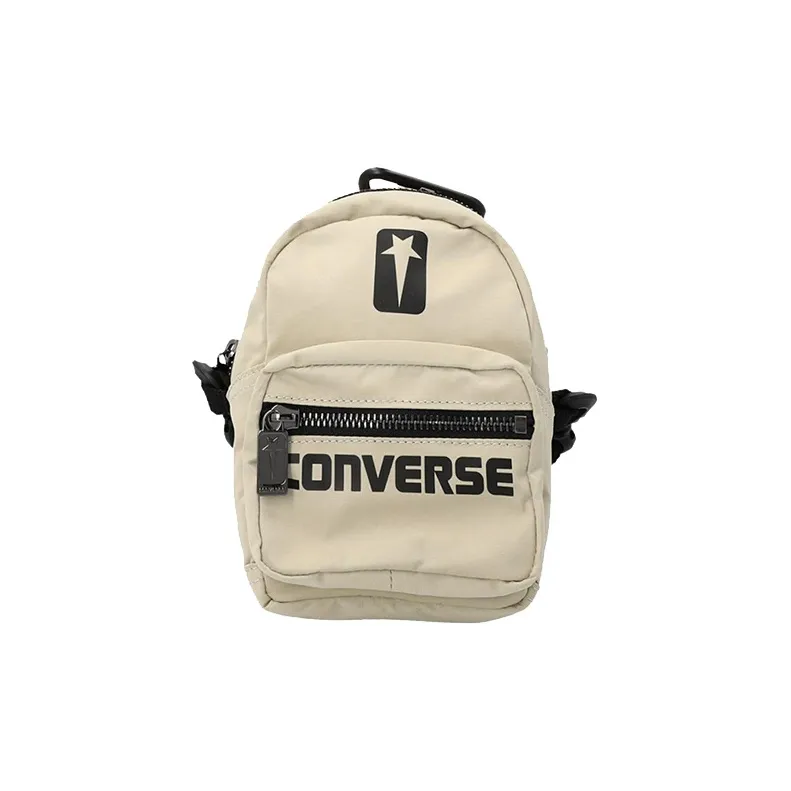 Rick Owens DRKSHDW × Converse Converse Collaboration Technical Fabric Shoulder Bag Crossbody Bag Mini Unisex Ecru-0