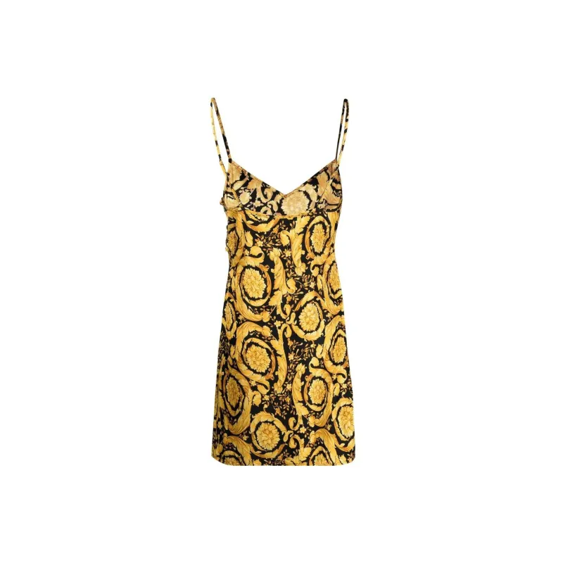 VERSACE Sleeveless Dresses Women's Yellow-1