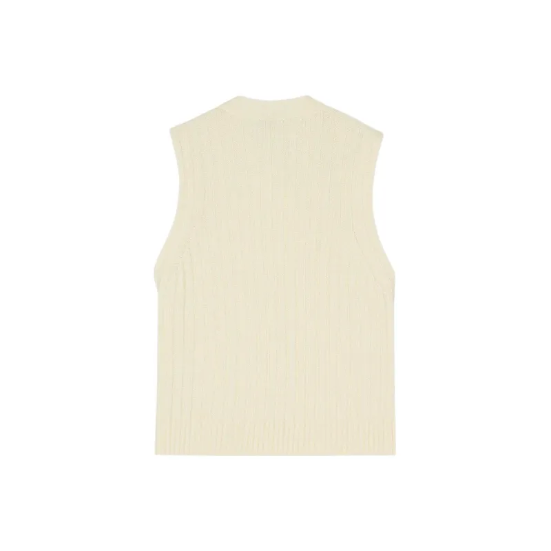 GANNI Tank Tops Women's Ecru-1