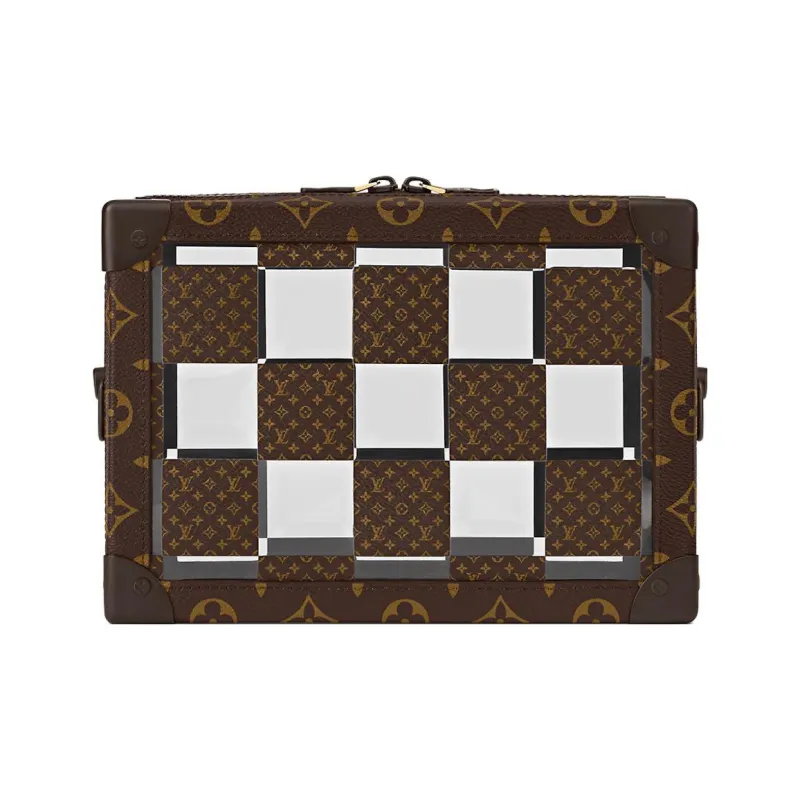 LOUIS VUITTON Soft Trunk Brown/Clear-1