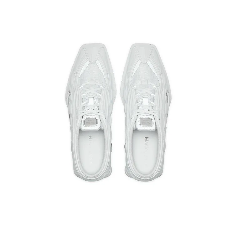 Nike X Martine Rose Shox Mule MR4 'White Metallic Silver' Women's-3