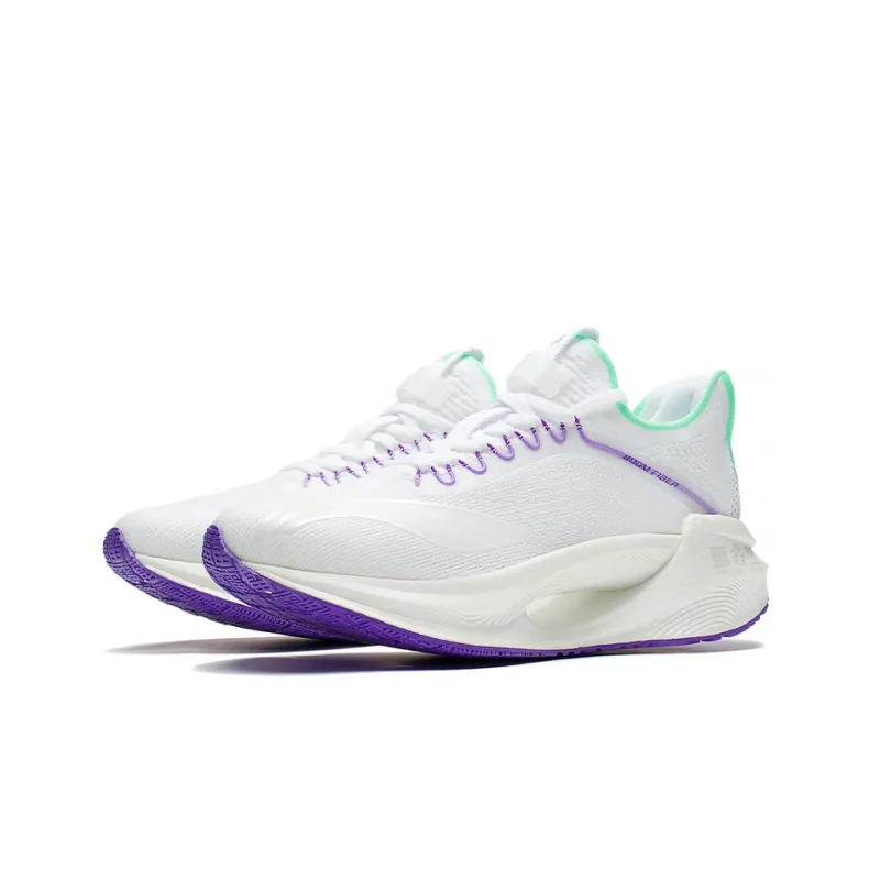 LiNing Jueying Essential 䨻 Breathable And Resilient Low Top Running Shoes Men's White Green-2