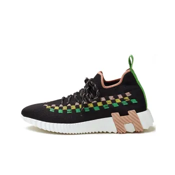 HERMES Fle Anti-Slip Wear-Resistant Low-Top Casual Shoes Women's Black