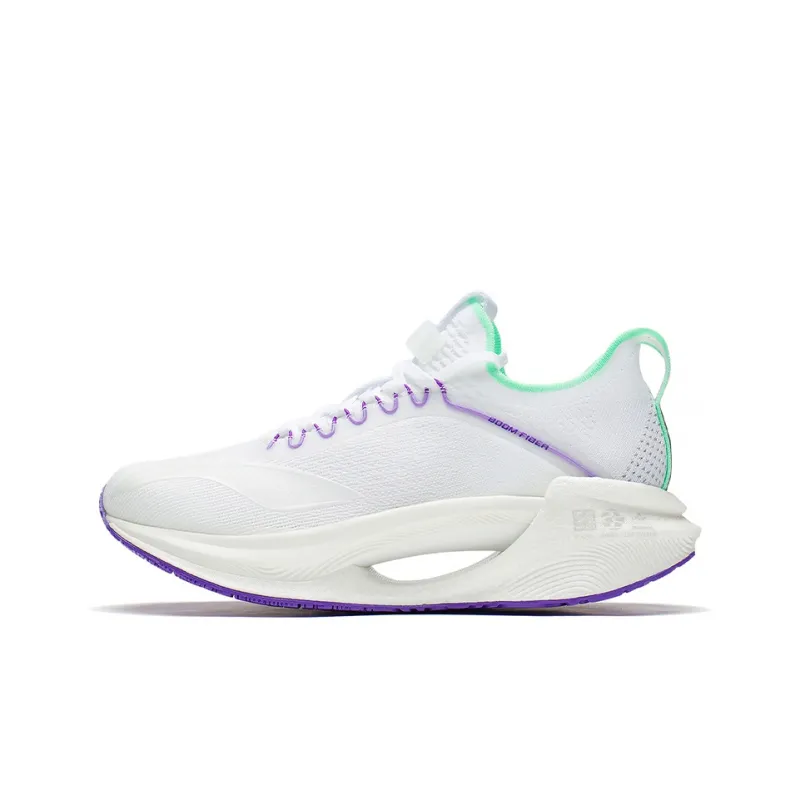 LiNing Jueying Essential 䨻 Breathable And Resilient Low Top Running Shoes Men's White Green-0