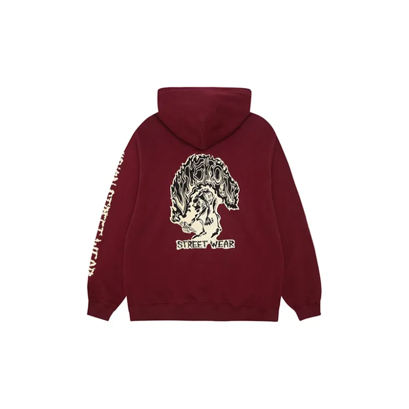Vision Street Wear Sweatshirt Unisex Burgundy-1