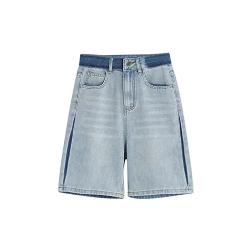 WOWI Denim Shorts Women's Light Blue