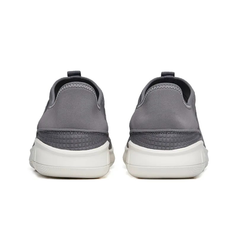 Anta Outdoor Collection Cushioned Anti Slip Wear Resistant Breathable Lightweight Low Top Casual Shoes Men's Gray-4