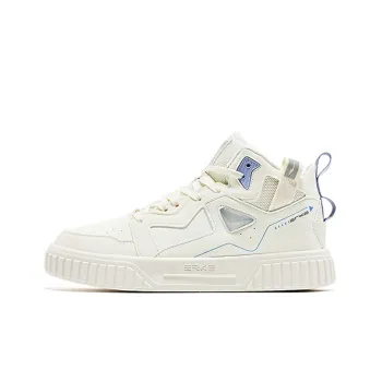 Erke High-Top Skateboard Shoes Women's White Purple