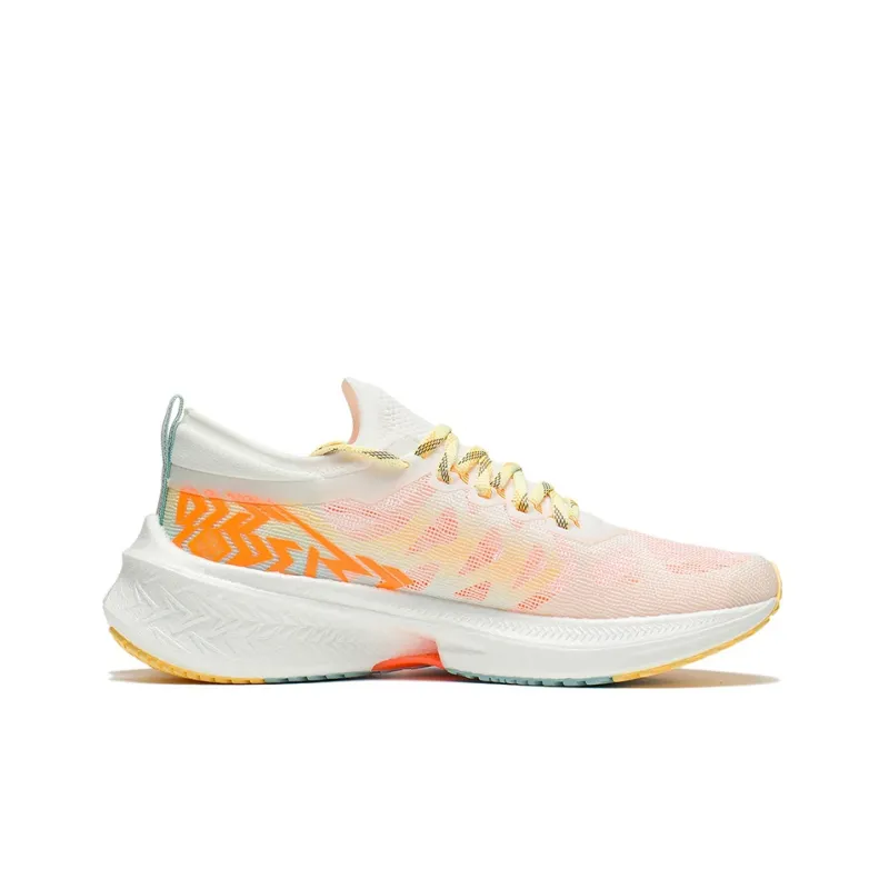 LiNing Feidian Discovery Running Shoes Women's Orange White Blue-1