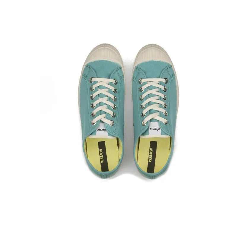 Novesta Canvas Shoes Unisex Low-Top Aqua Green-2