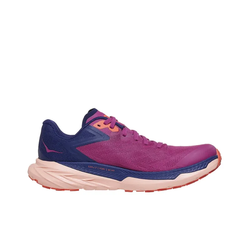 HOKA ONE ONE Zinal Cushioning Anti-Slip And Wear-Resistant Low-Top Running Shoes Women's Purple Blue-1