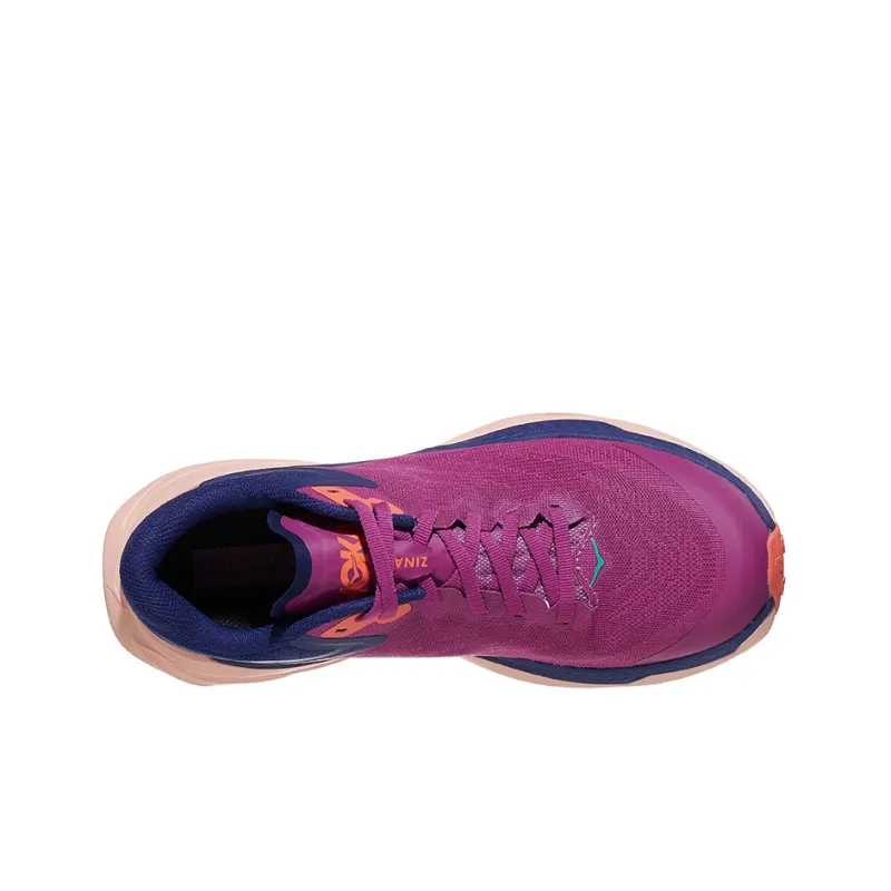 HOKA ONE ONE Zinal Cushioning Anti-Slip And Wear-Resistant Low-Top Running Shoes Women's Purple Blue-2