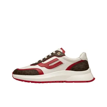 BALLY Demmy Casual Shoes Men Low-Top Red Brown White