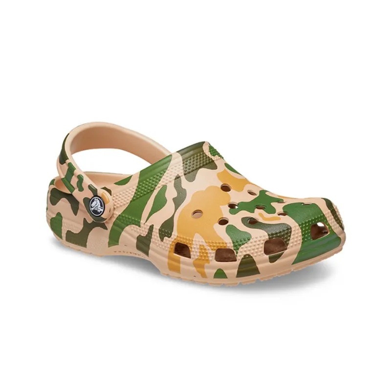 Crocs Classic Printed Camo Clog 'Khaki Green'-1