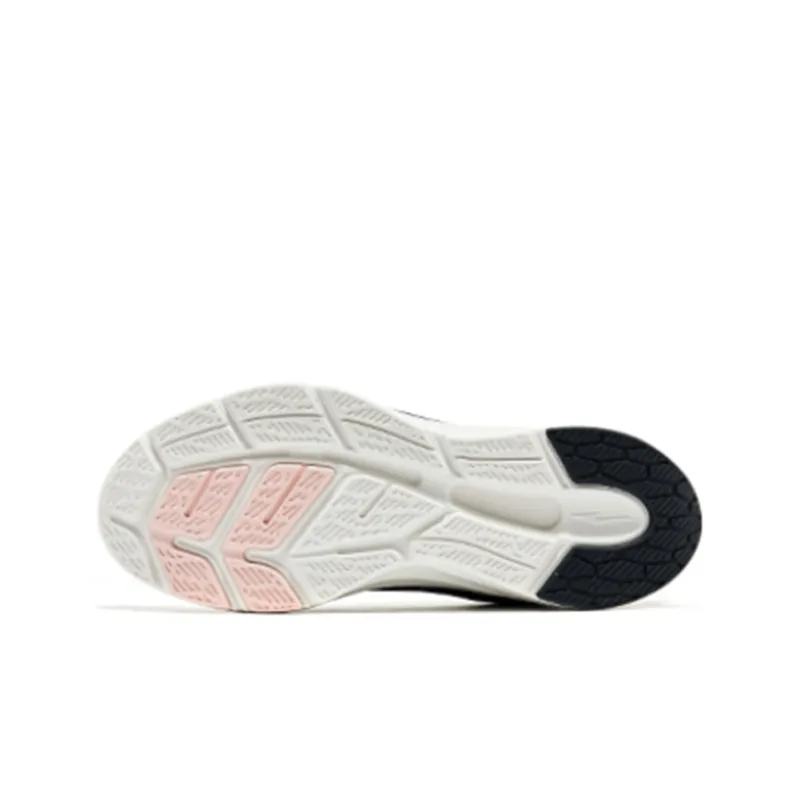 Erke Cushioned Anti-Slip And Wear-Resistant Lightweight Low-Top Running Shoes Women's Black Pink-4