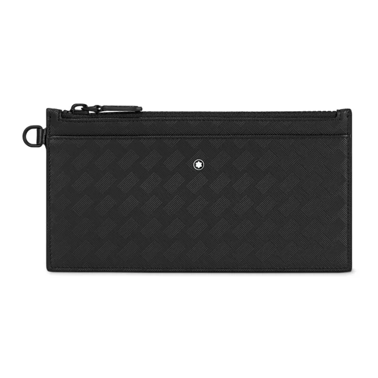 MONTBLANC Full Grain Cow Leather Clutch Mini Men's Black-0