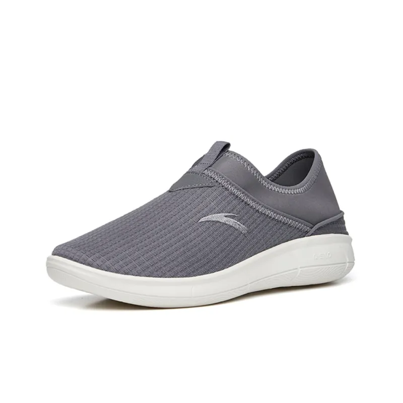 Anta Outdoor Collection Cushioned Anti Slip Wear Resistant Breathable Lightweight Low Top Casual Shoes Men's Gray-2