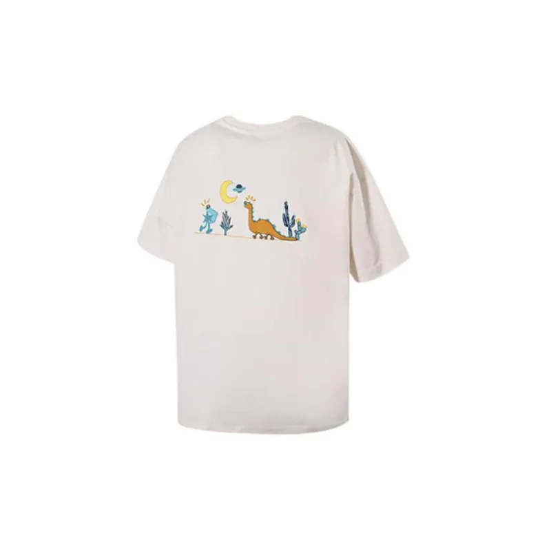 Converse Drop Shoulder Sleeve T Shirt Women's Beige-1