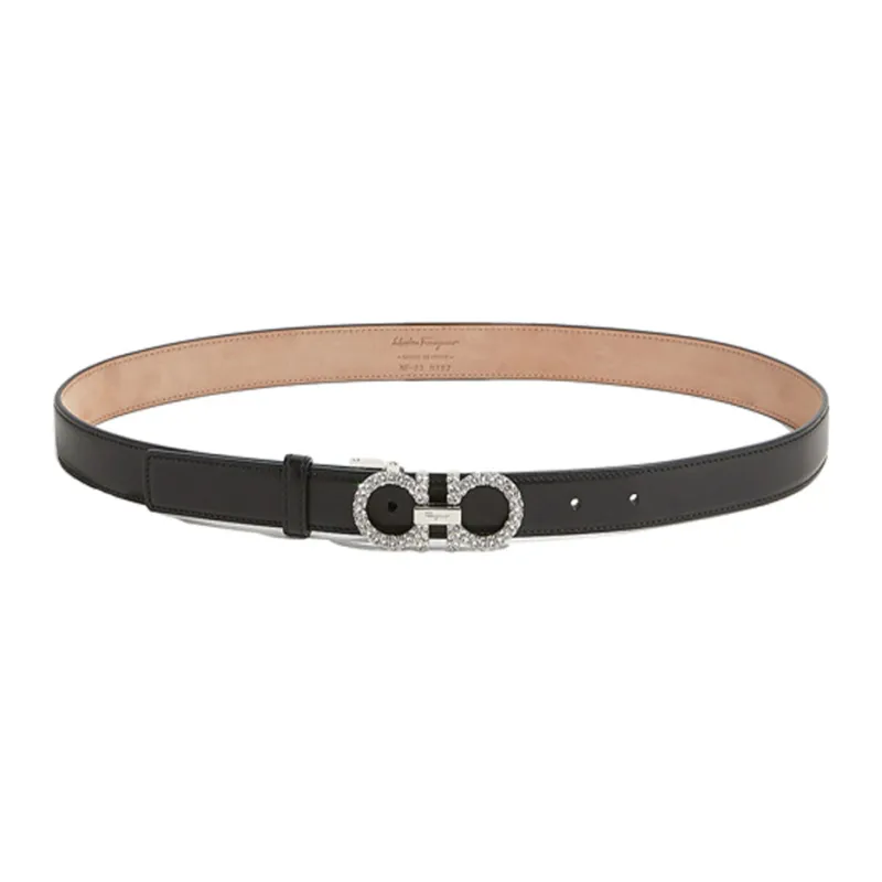 FERRAGAMO Cow Leather Belts Women's Width 2.5cm-0