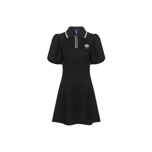 Bosieagender Short-Sleeved Dresses Women's Black