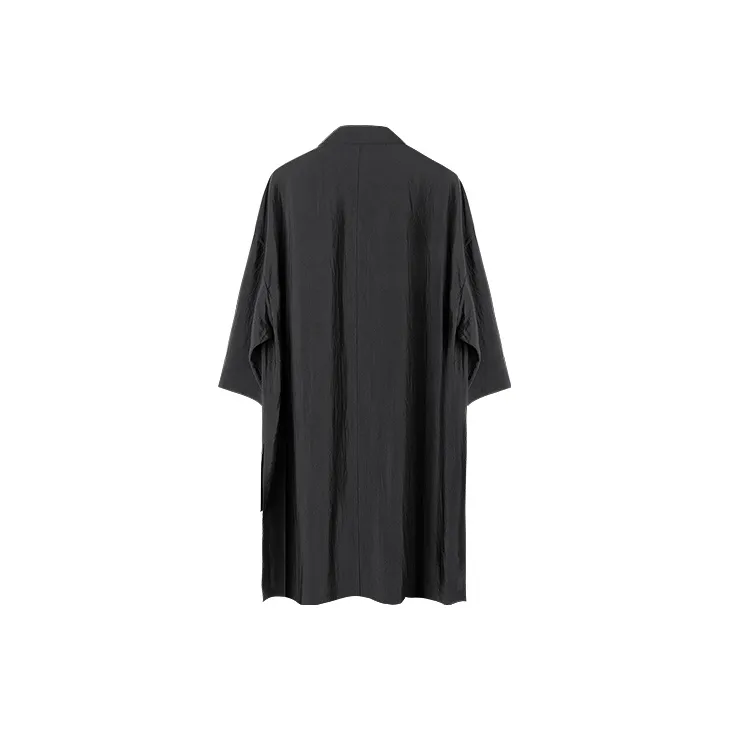 HUANXIANGZHE Shirts Unisex Black-1