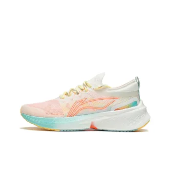 LiNing Feidian Discovery Running Shoes Women's Orange White Blue