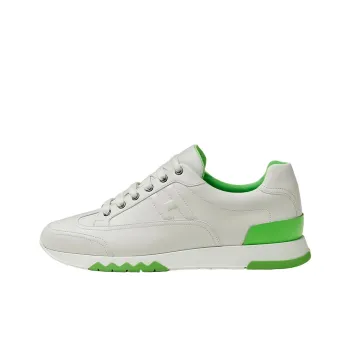 HERMES Trail Low Top Casual Shoes Men's White Green
