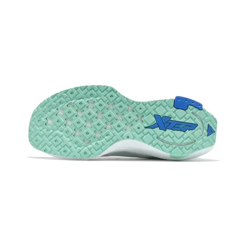 XTEP Shock Absorbing, Non Slip, Wear Resistant, Breathable And Lightweight Low Top Running Shoes Men's White Black Blue-4
