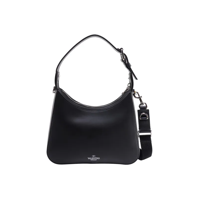 Valentino VLTN Leather Portable Crossbody Bag Shoulder Bag Women's Black-1