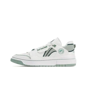 LINING Rookie Skateboard Shoes Unisex Low Top Ecru/Pine Jasper