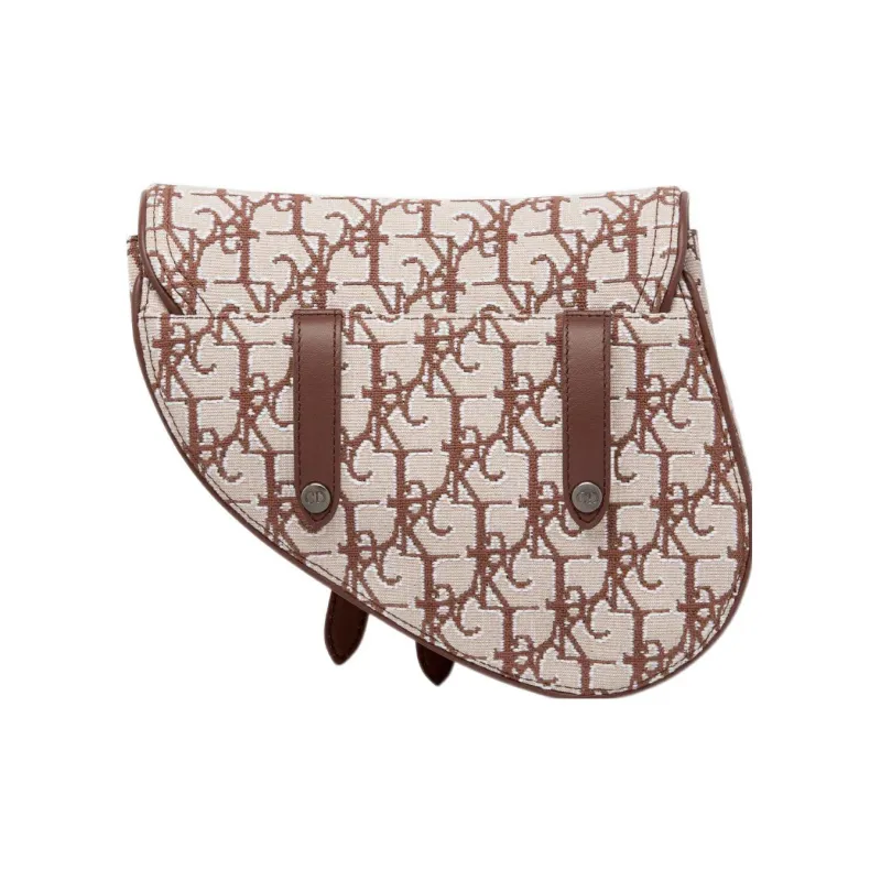 DIOR CACTUS JACK Collaboration Jacquard Fabric Cow Leather Saddle Bag, Crossbody Bag, Shoulder Bag Women's-2