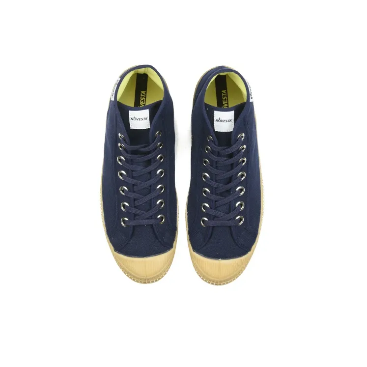 Novesta Canvas Shoes Unisex High-Top Blue-2