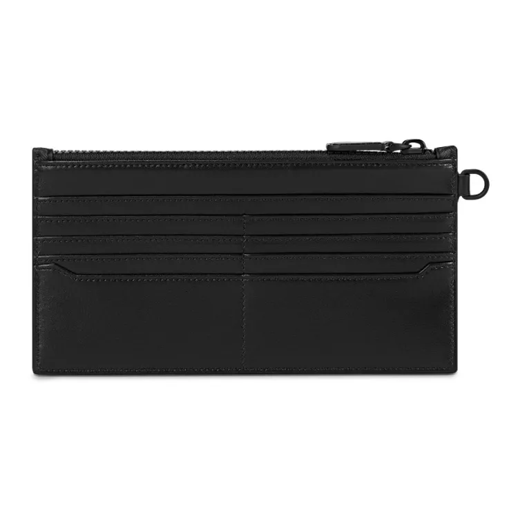 MONTBLANC Full Grain Cow Leather Clutch Mini Men's Black-2