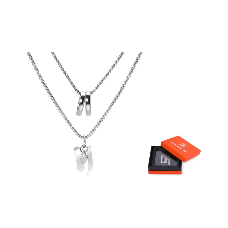 Cooraree Titanium Steel Necklaces Unisex-4