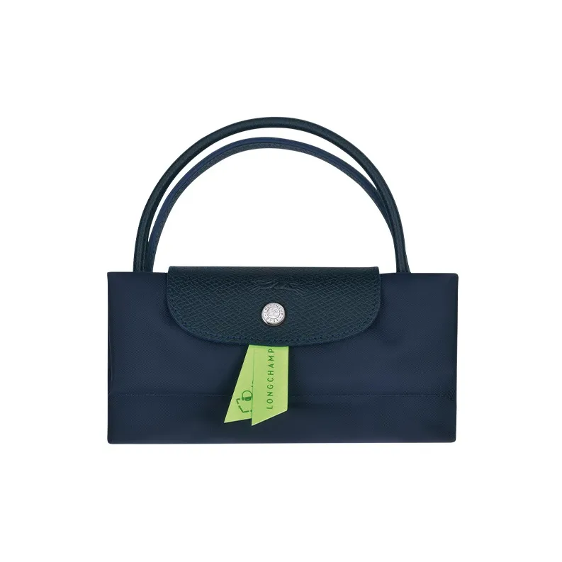 LONGCHAMP Cow Leather Handbag Small Size Women's Blue-3