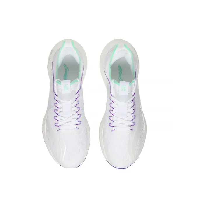 LiNing Jueying Essential 䨻 Breathable And Resilient Low Top Running Shoes Men's White Green-3