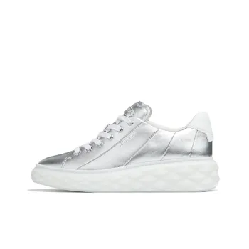 Jimmy Choo Diamond Casual Shoes Women's Low Top Silver/White