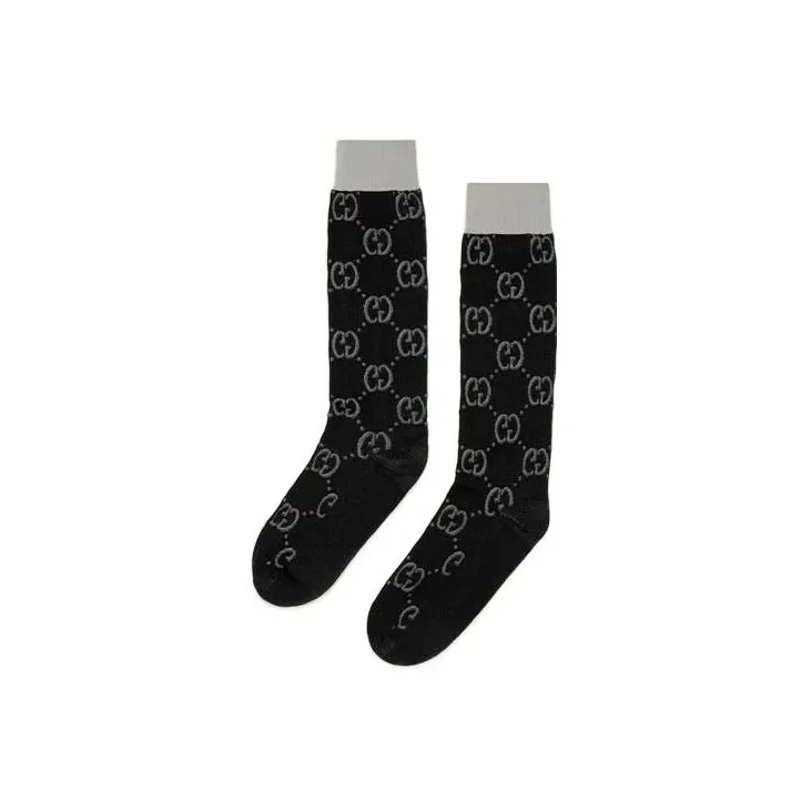 GUCCI Gg Colorblock Socks Black-0