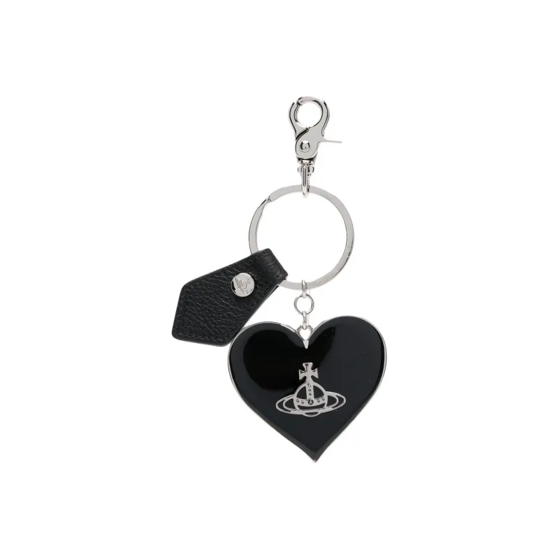 Vivienne Westwood Mirror Heart Orb Keyring-0